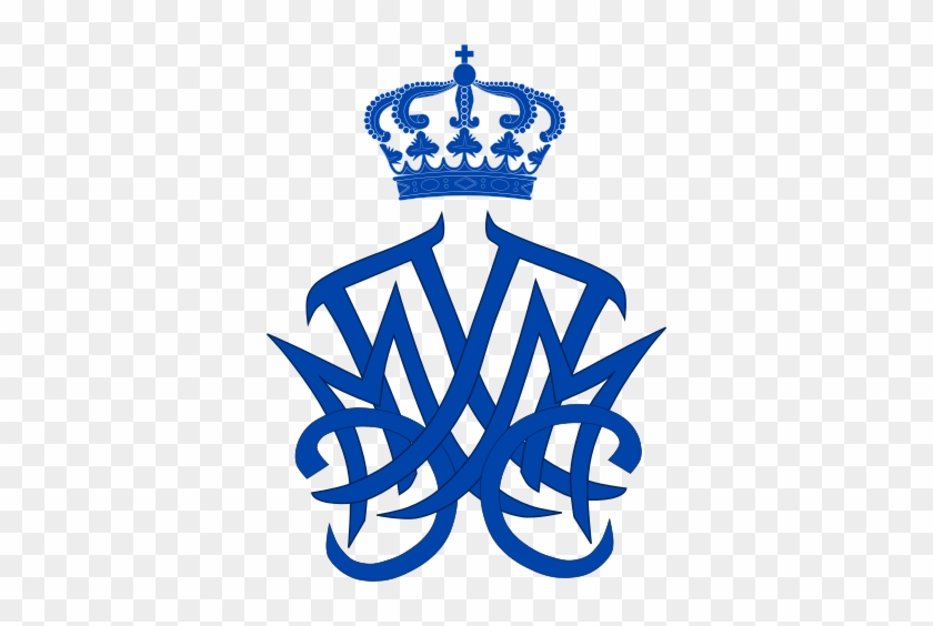 Dual Monogram Of The Couple - King Paul Of Greece #1736029