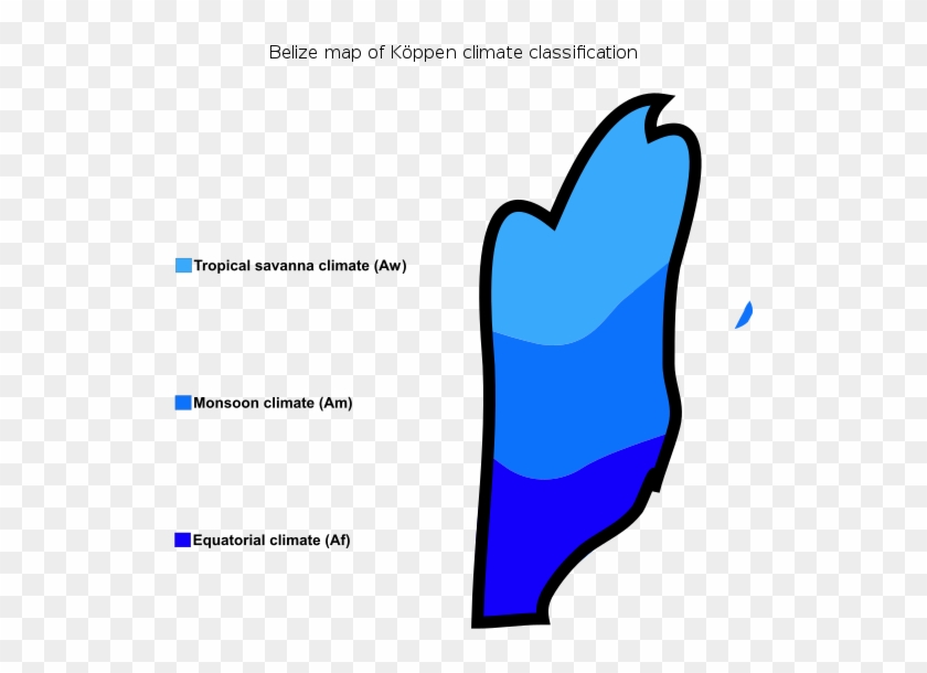 Belize Map Of Köppen Climate Classification - Koppen Climate Belize #1736257