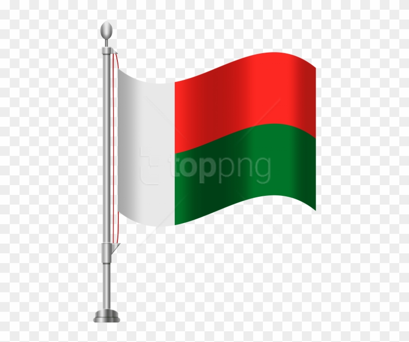 Free Png Download Madagascar Flag Clipart Png Photo - Jamaica Flag On Pole Png #1737302