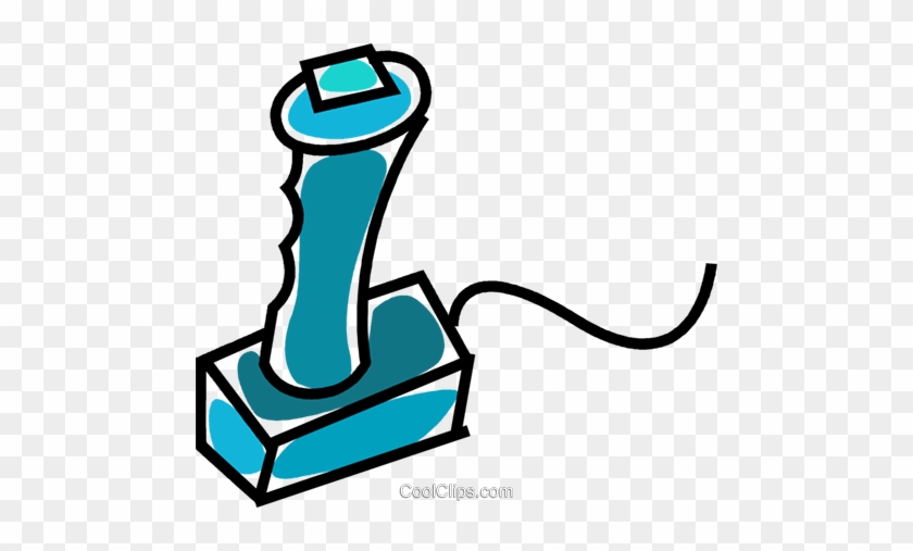 Computer Joystick Royalty Free Vector Clip Art Illustration - Computer Joystick Royalty Free Vector Clip Art Illustration #1737818