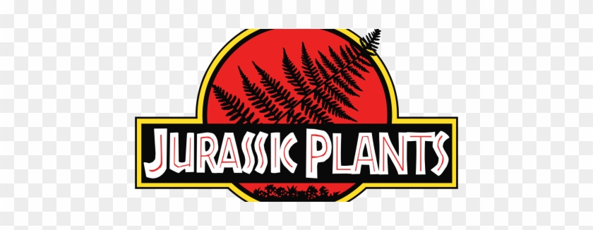 Jurassic Park Logo With Fern - Label #1738289