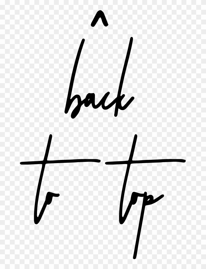 Back To Top - Calligraphy #1738781