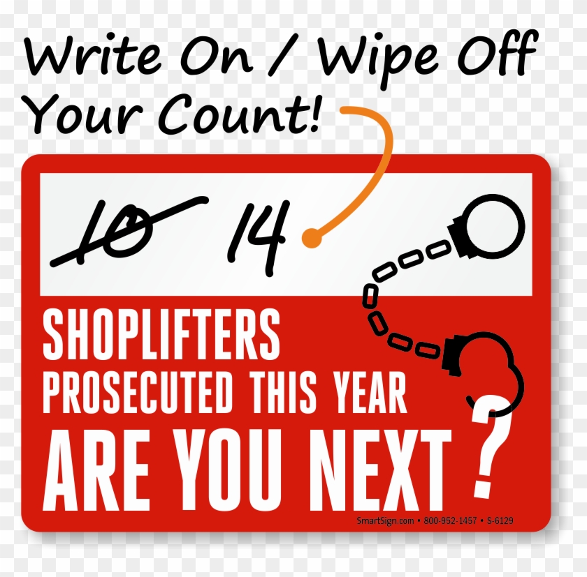 shoplifting signs