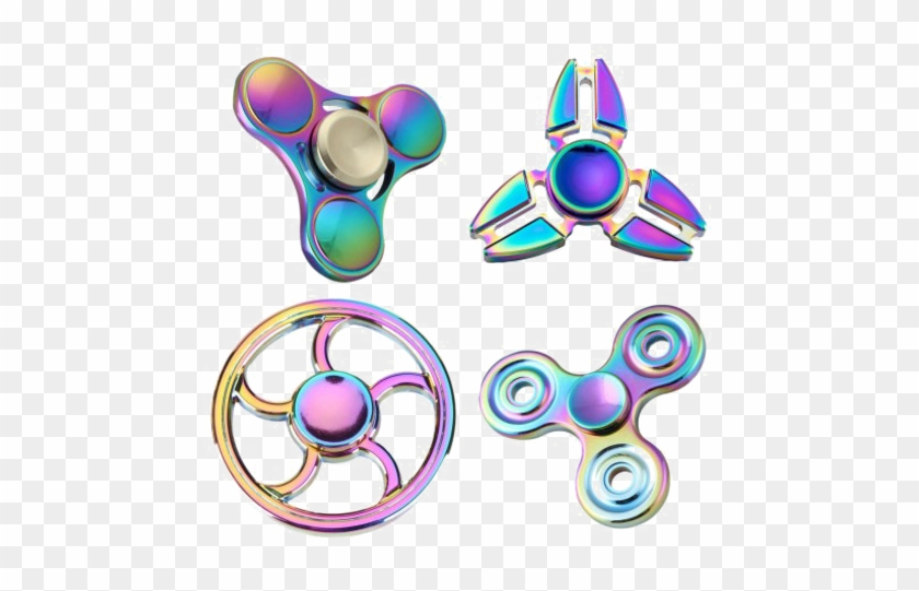 Rainbow Fidget Spinner Png Transparent - Round Fidget Spinner Rainbow #1739435