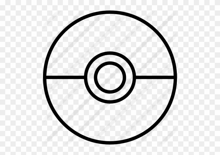 Drawn Pokeball Line Art - Scope Sight #1741154