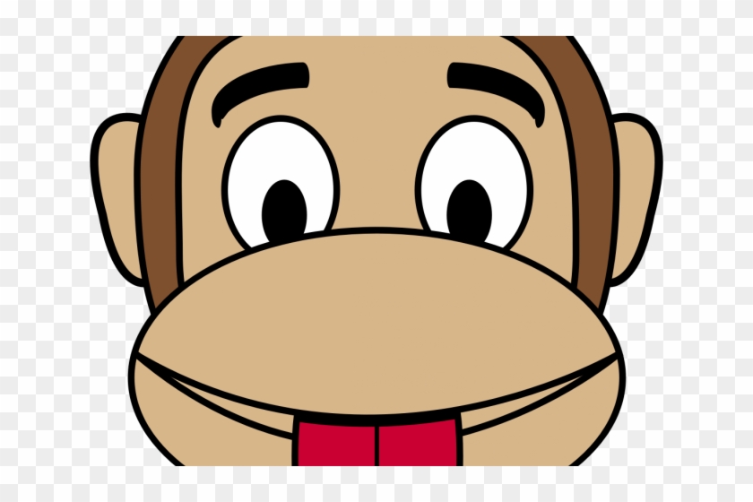 Upside Down Clipart Monkey See Monkey Do - Monkey Face Cartoon #1742893