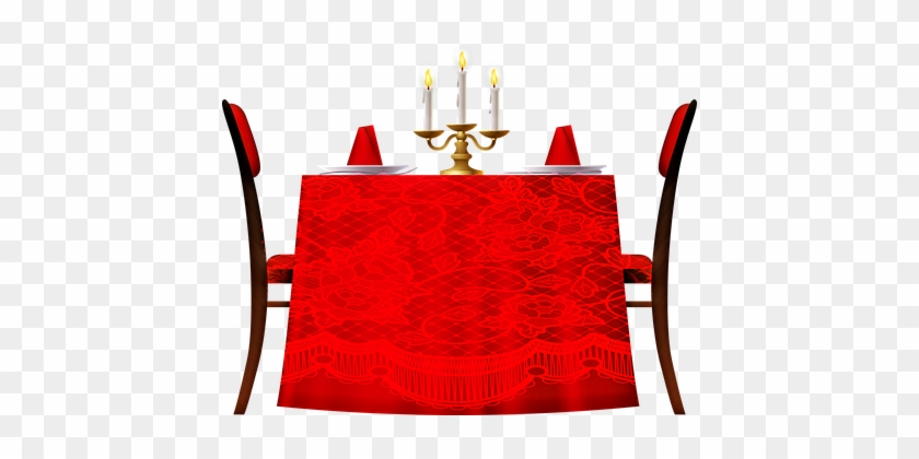 Dining Room Table, Red Tablecloth - Honeymoon Package Malaysia 2018 #1743646