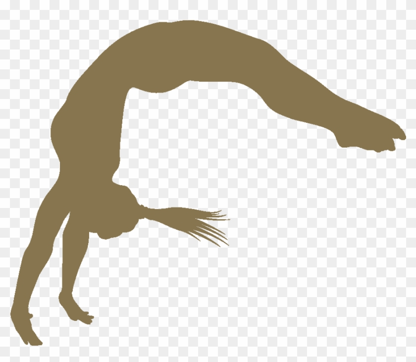 Free Download Gymnastics Flip Silhouette Clipart Artistic - Back Handspring Gymnastics Silhouette #1745822