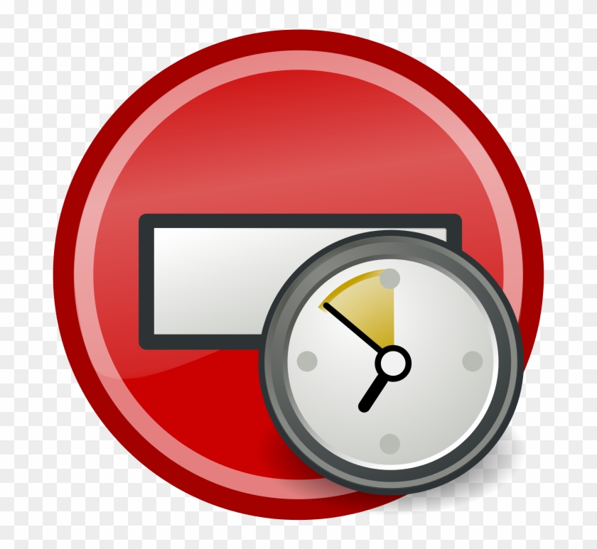 Temporarily Not Available Clock - Circle #1746336