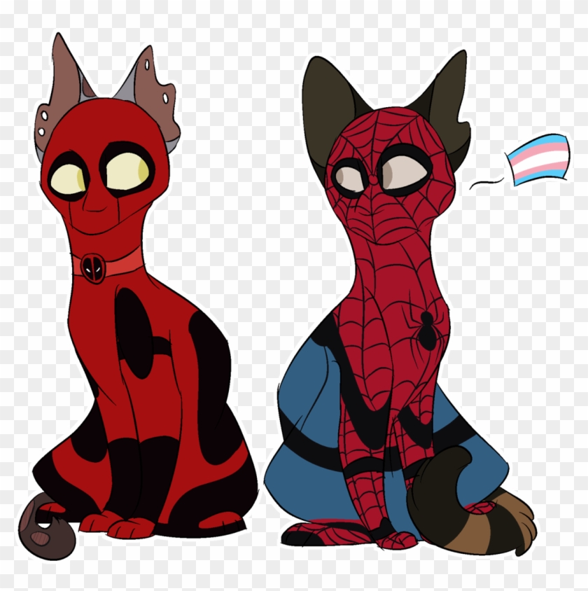 Trans Spider Man Coming Out To Deadpool Based On My - Cartoon #1746907