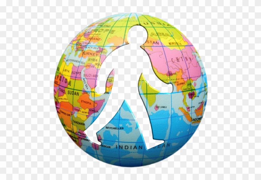 Man Walking Around The Globe #1747763