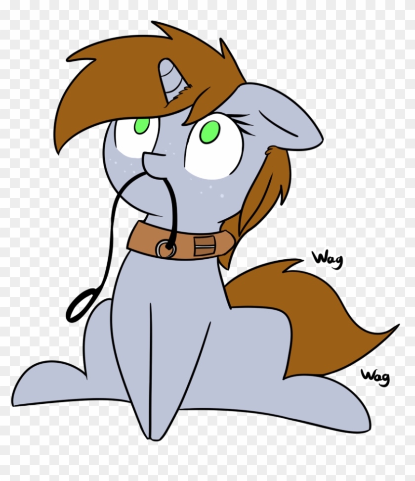 Neuro, Behaving Like A Dog, Collar, Fallout Equestria, - Cartoon #1748724