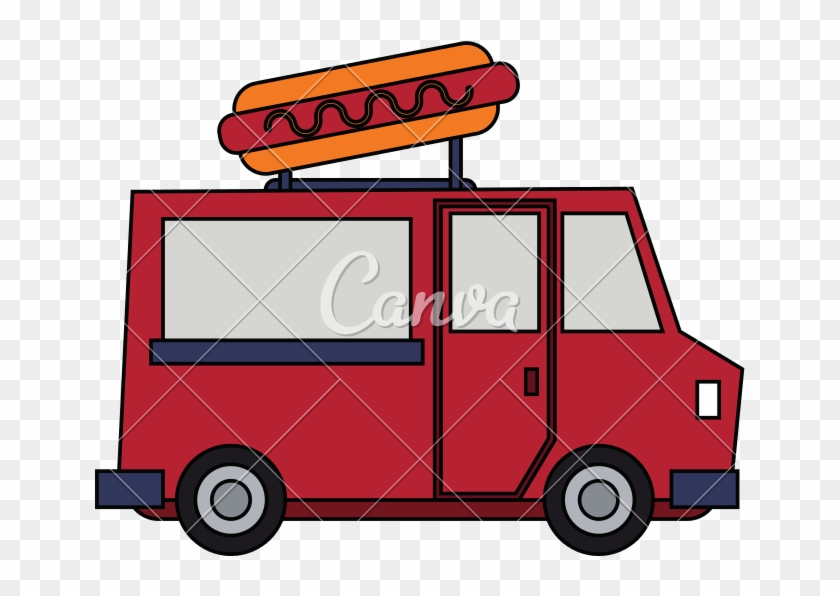 Food Truck Vector - Food Truck Vector #1749004