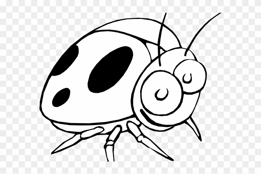 Antler Clipart Flower Drawing - Clipart Black And White Bug Flowers #1749549