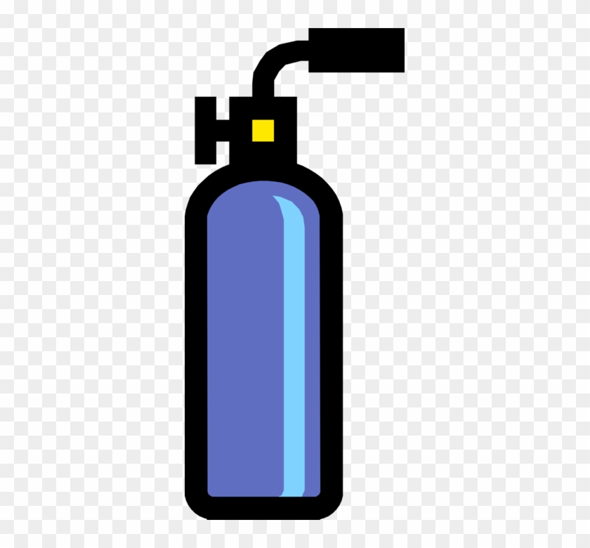 Vector Illustration Of Blow Torch Or Blowtorch Fuel - Vector Illustration Of Blow Torch Or Blowtorch Fuel #1750438