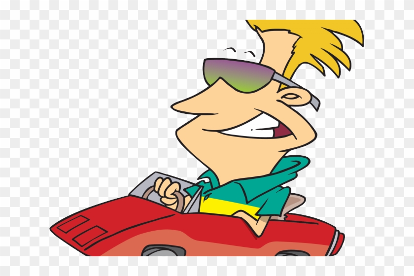 Driving Clipart Front - Driving Cartoon Transparent #1752830