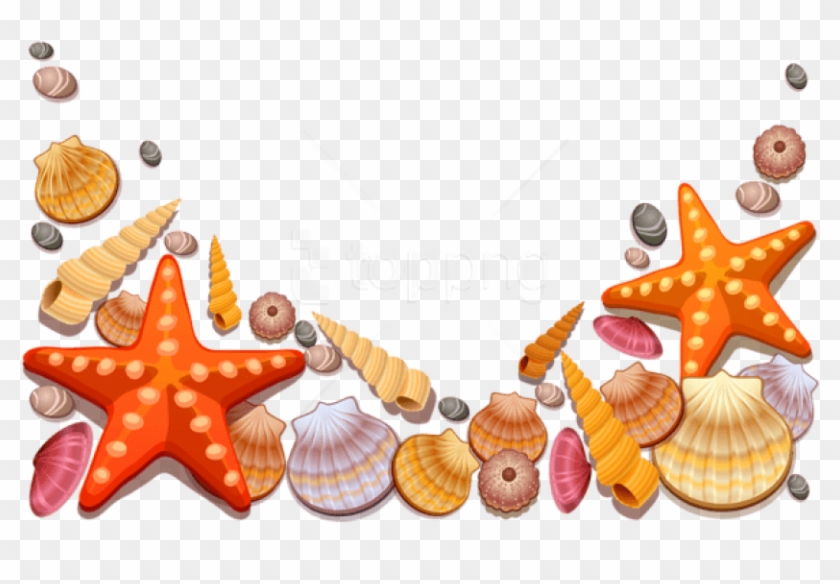 Free Png Download Sea Shells Decor Png Vector Clipart - Sea Shells Vector Png #1753415