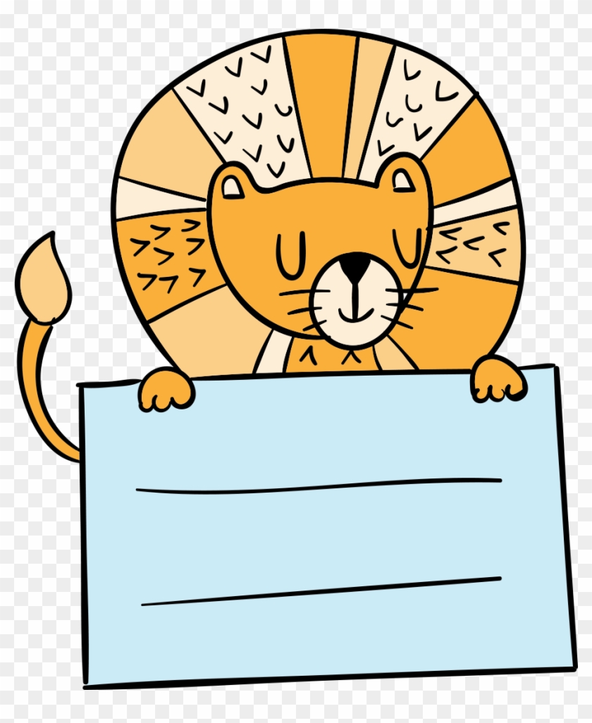 Lion Animal Clip Art Animals Text Box - กล่อง ข้อความ สิงโต #1753885