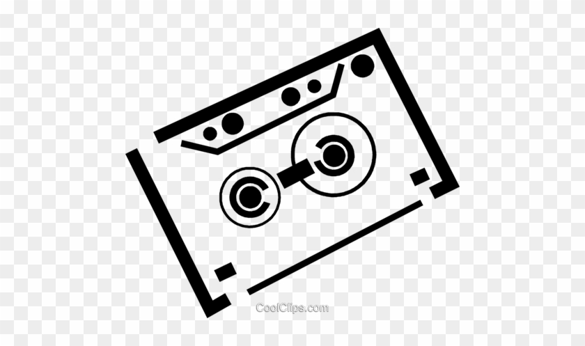 Audio Tape Royalty Free Vector Clip Art Illustration - Audio Tape Royalty Free Vector Clip Art Illustration #1754467