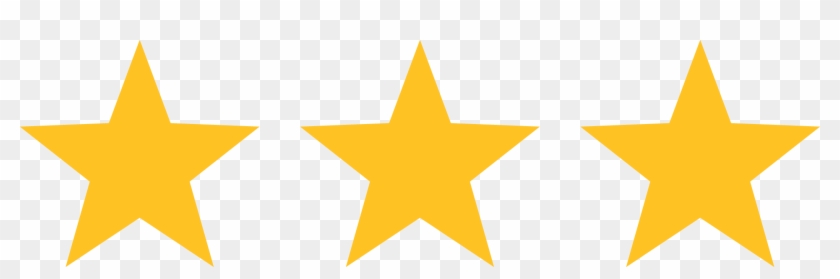 3 Star Vector - 3 Yellow Stars Png #1755203