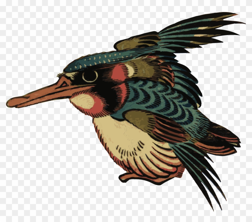 Free Clipart Of A Kingfisher Bird - Clip Art #265672