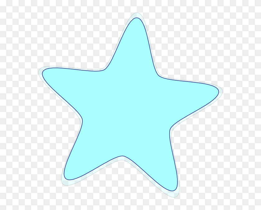 Light Blue Star Svg Clip Arts 594 X 595 Px - Cartoon Blue Star Png ...