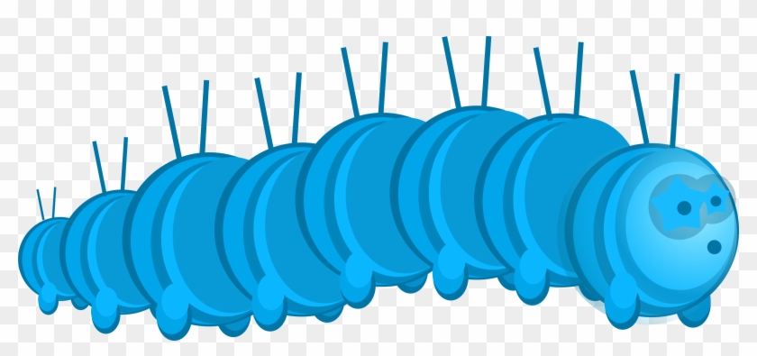 Big Image - Blue Caterpillar Clipart #265978