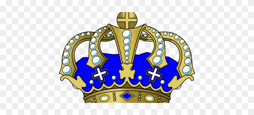 Crown Clipart Light Blue - Royal Gold And Blue Crown #266440