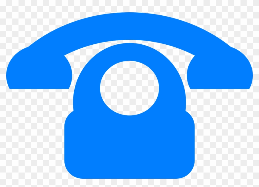 Old Blue Phone Clipart - Telephone Number #267704