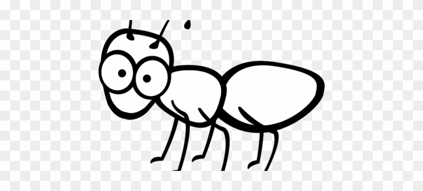 450 X 300 6 - Ant Black And White Clip Art #1760380