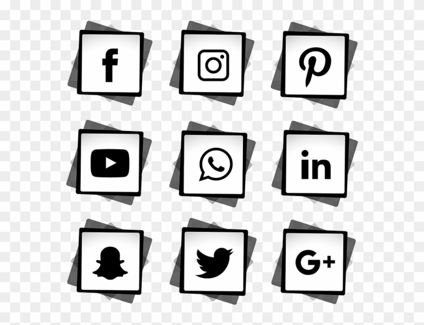Social Media Icons Set, Social, Media, Icon Png And - Transparent  Background Social Media Logo Png - Free Transparent PNG Clipart Images  Download