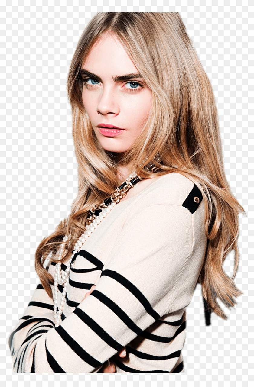 Transparent Model Transparent Background - Cara Delevingne Blue Hair #1762357