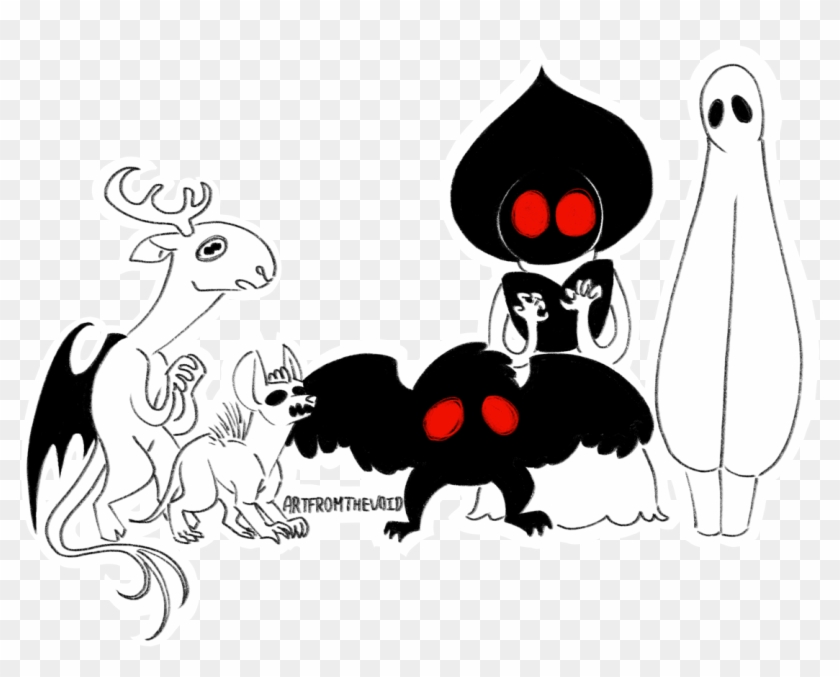 Monster Squad Monster Squad Left To Right Jersey Devil - Flatwoods Monster Mothman #1762829