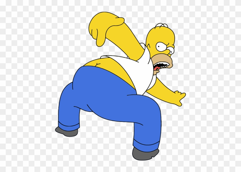 Homer Simpson Kiss My Ass Gif Free Transparent Png Clipart Images Download