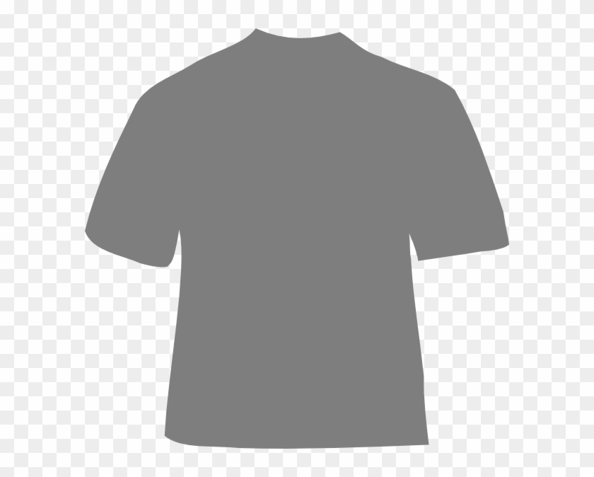 Grey Clip Art At Clker Com Vector Ⓒ - Black T Shirt #1763944