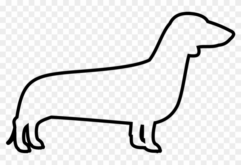 Dachshund Drawing Outline - Montenegrin Mountain Hound #1765144