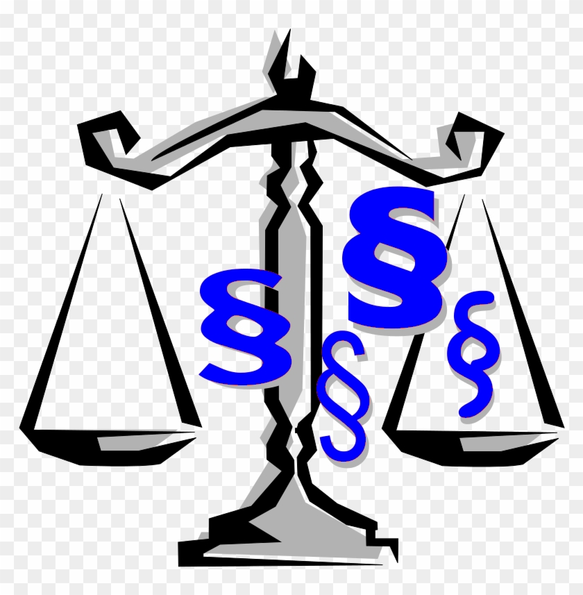 Justice And Law-blue - Balancing Scales Clip Art #45335