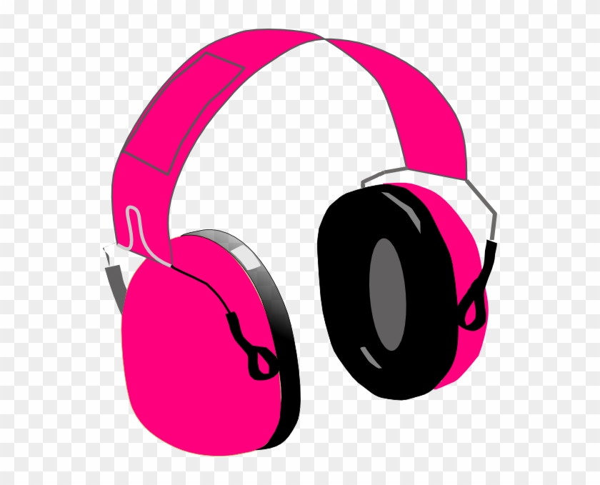 pink headphones png