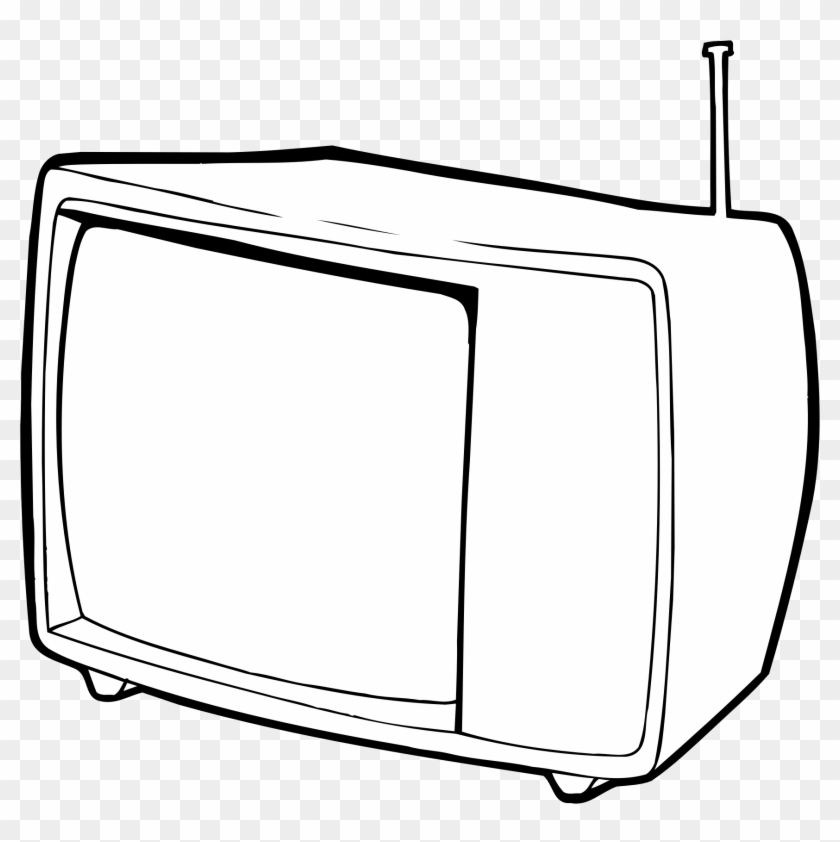 tv clip art black and white