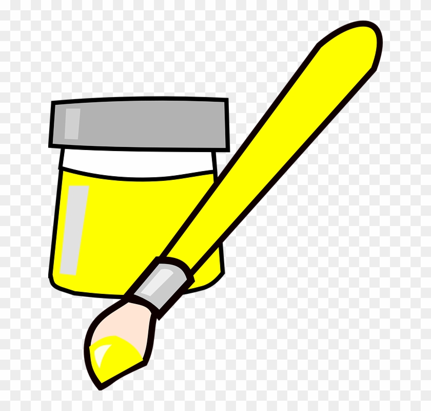 Paint Yellow Clip Art #49181