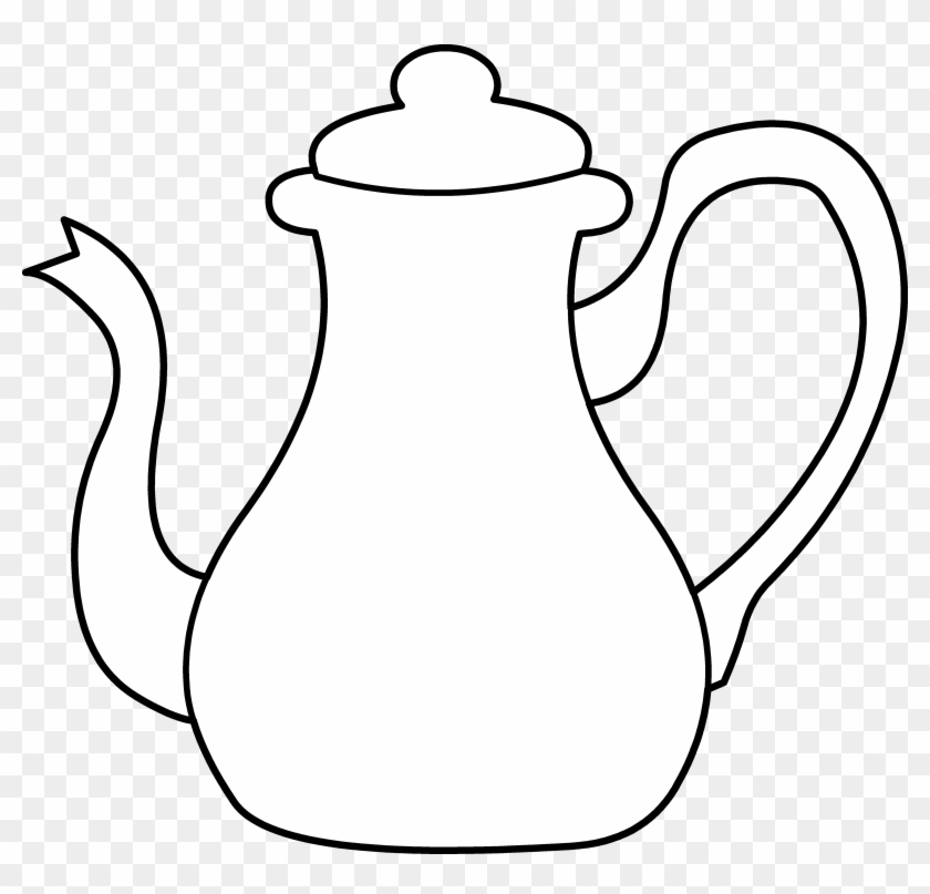 White Tea Pot Clipart #49936