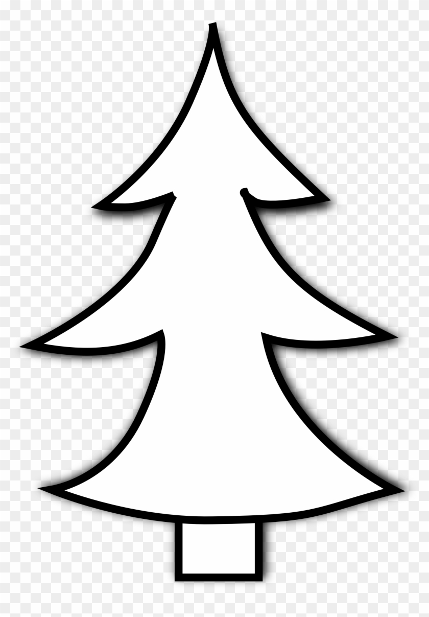 black white christmas tree