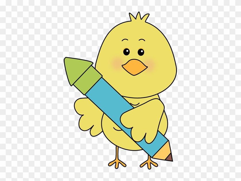 Bird And Pencil - Clip Art #271898