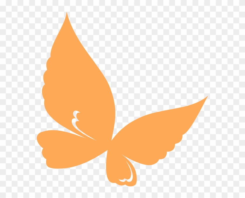 Clipart Orange Butterflies Butterfly Clip Art At Clker - Orange Butterfly Clipart #272012