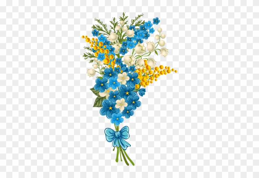 Png Flower Blue Border #273669