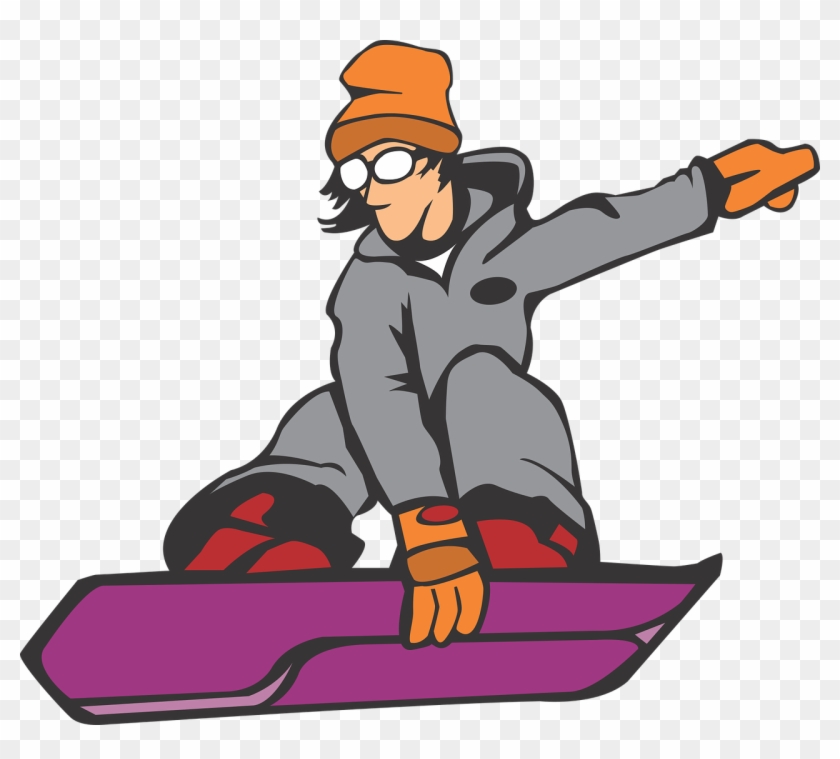 Running Cartoon Pictures 13, - Snowboard Cartoon Png #274030