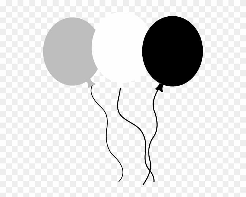 Balloon Trio Clip Art - White Balloon Vector Png #275043