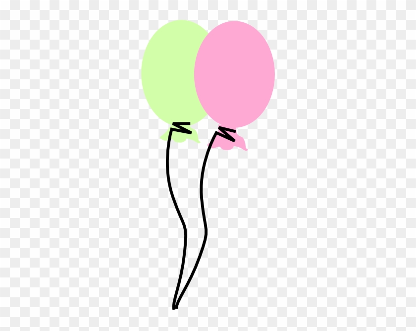 Green And Pink Balloon Clip Art At Clker - Pink And Green Balloons #275158