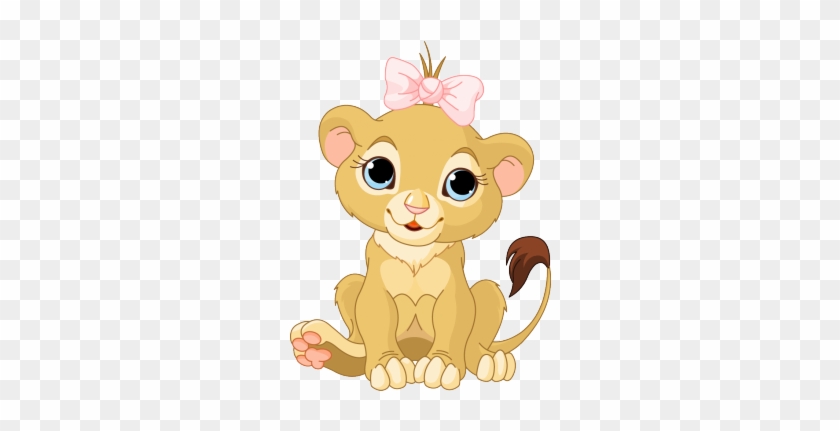 Baby Girl Lion - Baby Cartoon Lions #275926
