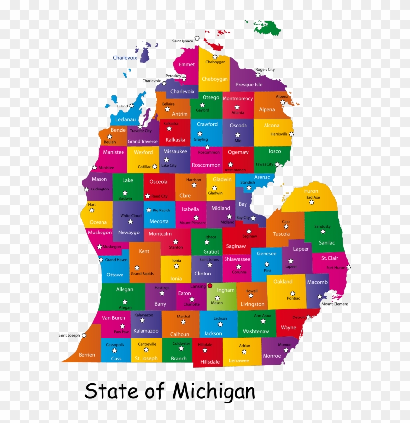 Michigan-map - Art #276238